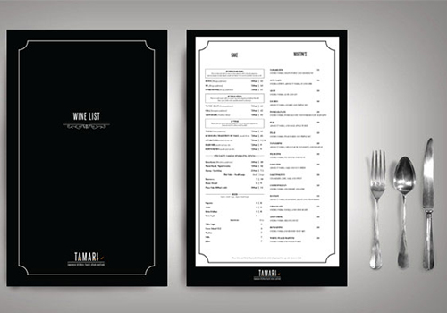 menus printed businesses restaurant